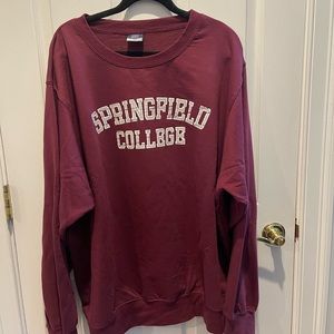 Springfield College crew sweatshirt NWOT